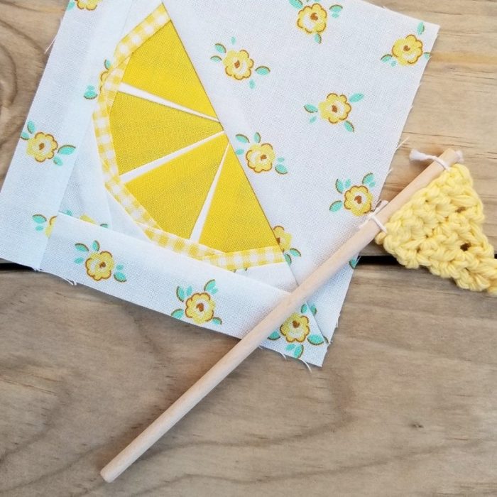 Lemon Wedge Foundation Paper Piece block pattern by Center Street Quilts