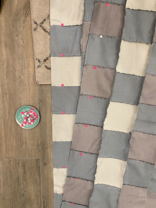 How to make Gingham Patchwork QUilt with Strip Piecing