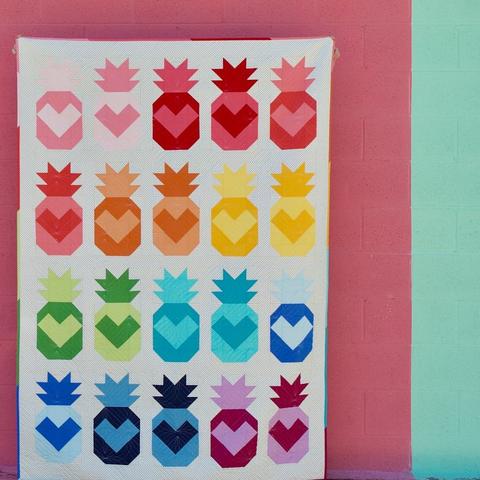 Summer-themed Quilts: Pineapple Love by Maker Valley Patterns