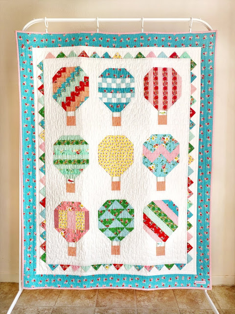 Summer-themed Sewing Projects - Hot Air Balloon quilt by Woodberry Way