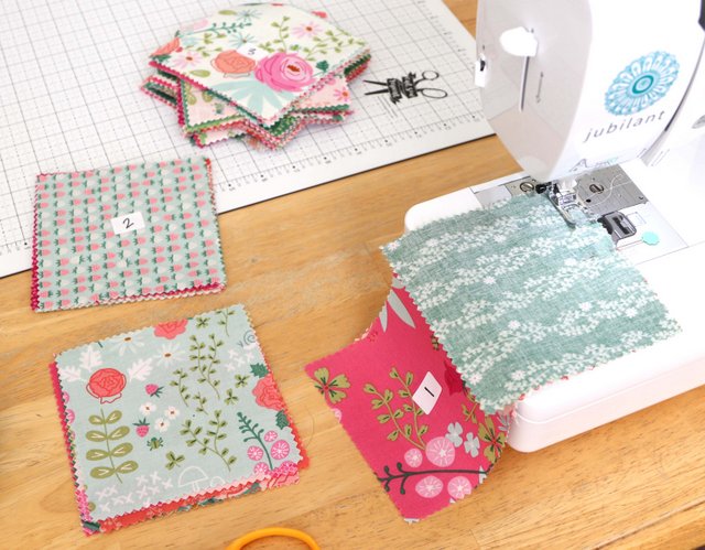 How to Make a Patchwork Baby Quilt with Precuts, a tutorial featured by top US quilting blogger, Diary of a Quilter