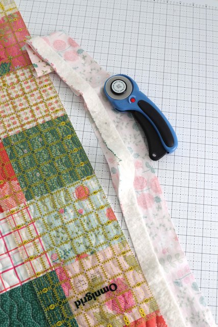 How to Make a Patchwork Baby Quilt with Precuts, a tutorial featured by top US quilting blogger, Diary of a Quilter