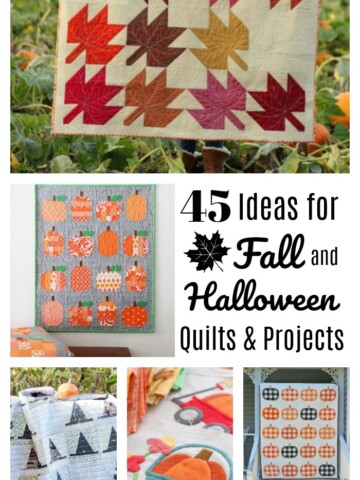 45 Ideas for Fall and Halloween Quilts and Projects