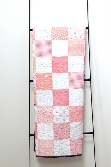 Simple patchwork baby quilt tutorial