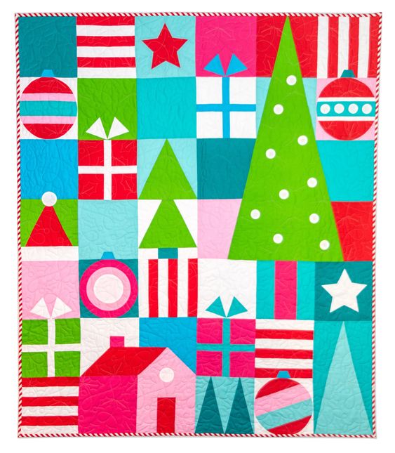Modern Christmas Cheer quilt pattern by Corrine Sovey