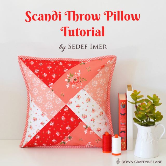 Handmade Gift Idea Scandi Modern Throw Pillow Tutorial