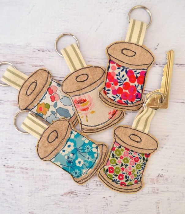 Liberty of London + Spool Key Fob tutorial