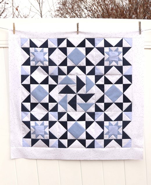 Chambray Blues - fabric from Riley Blake Designs. Quilt made by Amy Smart