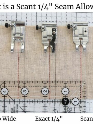 What is a Scant ¼" seam allowance