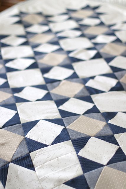 Palace Court quilt pattern by Amy Smart - featuring Riley Blake Chambray