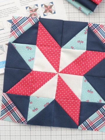 Free Quilt Block pattern - Windmill