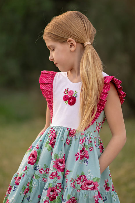 Handmade dress by That's Sew Kari featuring Notting Hill Fabric