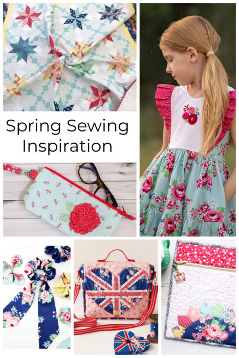 Spring Sewing Project Inspiration - including Bags, Pouches, and Quilts - featuring Notting Hill from Riley Blake Designs