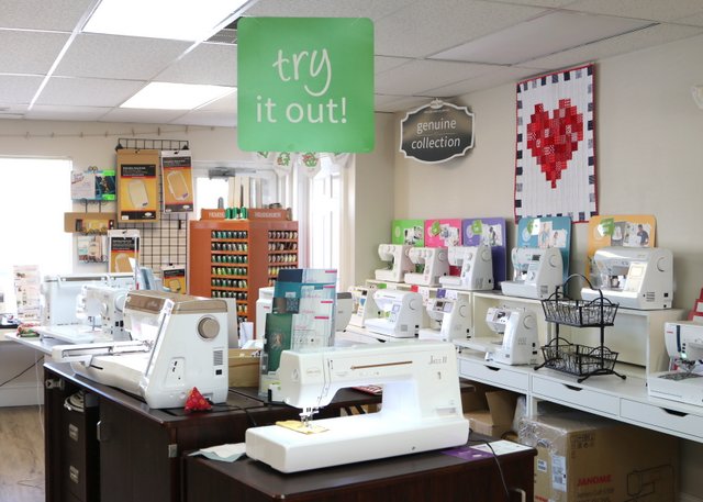 How to Choose a Sewing Machine for Quilting, tips featured by top US quilting blogger, Diary of a Quilter - Visit a Baby Lock sewing machine dealer to test all of their popular machines