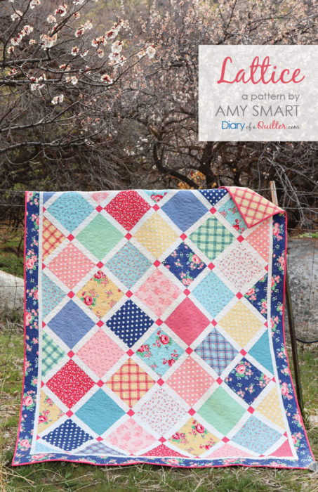 Lattice Quilt pattern by Amy Smart of Diary of a Quilter
