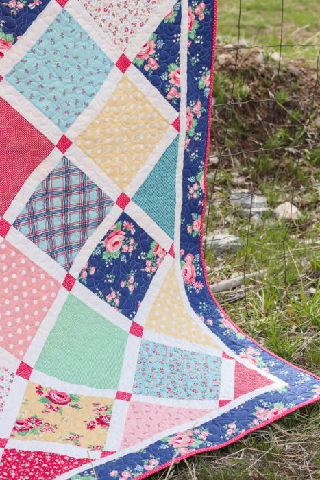 Lattice Quilt - Notting Hill Fabric collection by Amy Smart