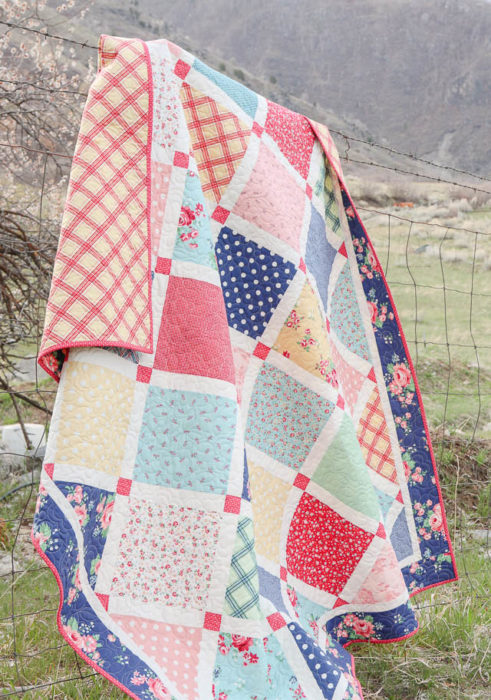 Layercake friendly Lattice Quilt Pattern by Amy Smart