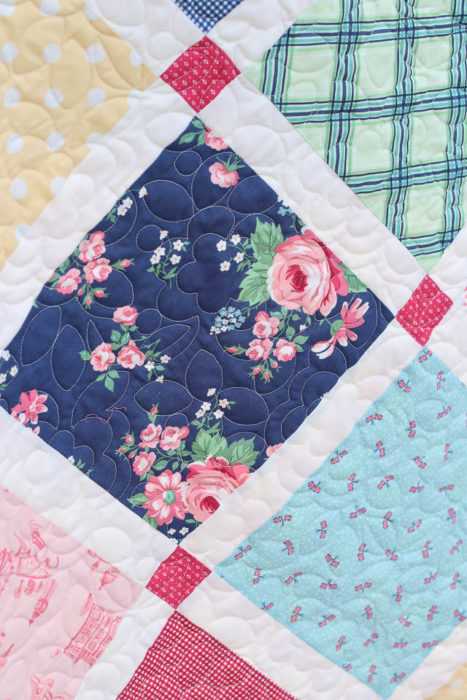 Rose quilting by Sew Shabby Quilting