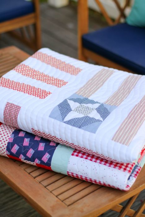 US Flag quilts