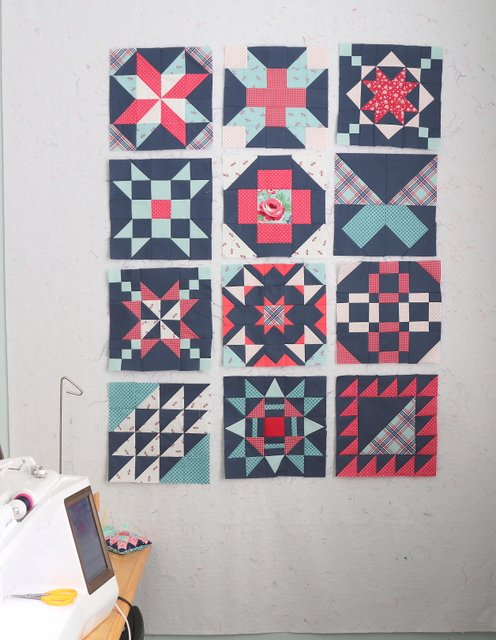12 Free Quilt Block pattern from Riley Blake Designs