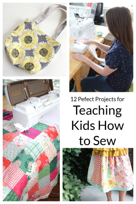 12 Easy Sewing Projects for Kids & Beginners featured by top US sewing blogger, Diary of a Quilter