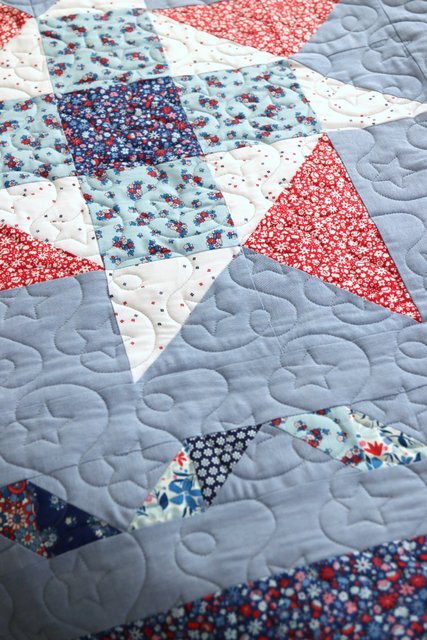 Star Free motion Quilting
