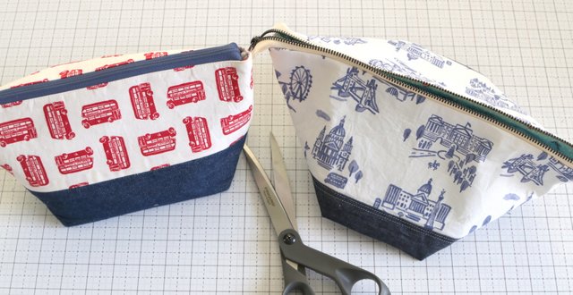 London zipper pouches