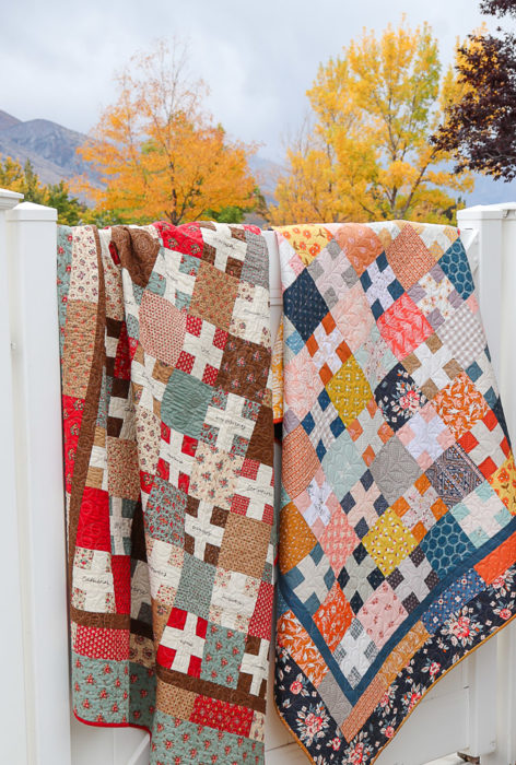 Fall Quilts made by Amy Smart - Free Plus Quilt Tutorial