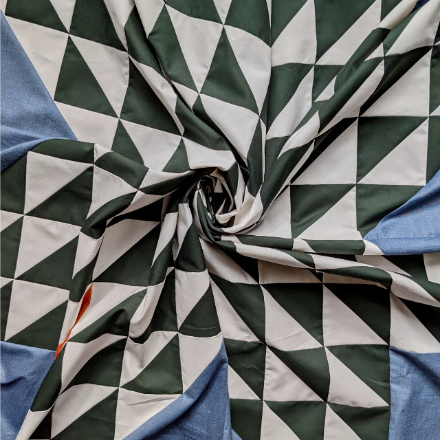 Half Square Triangle Star Quilt