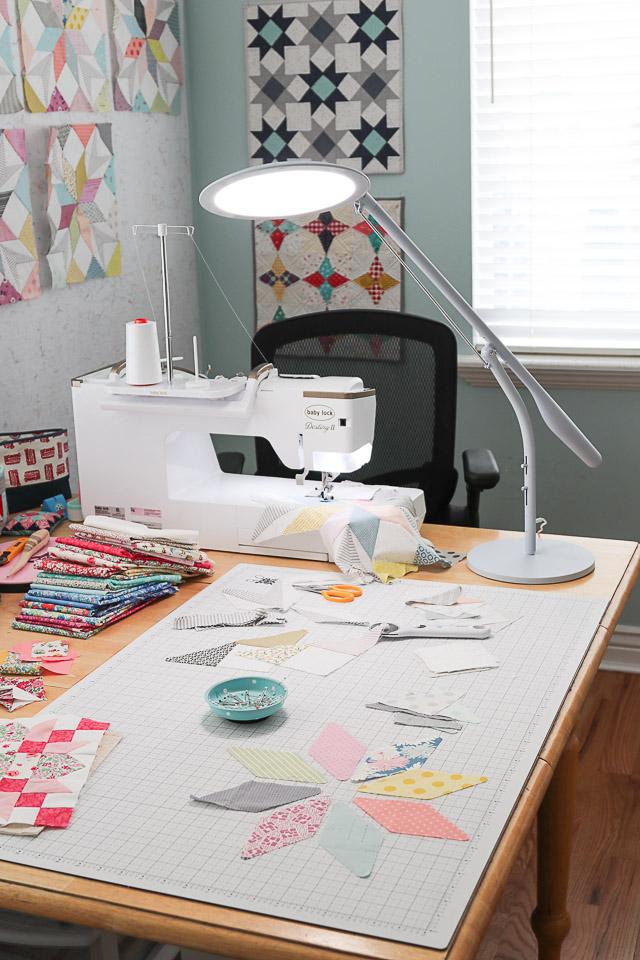 Cricut Bright 360 in a Sewing Room • Heather Handmade