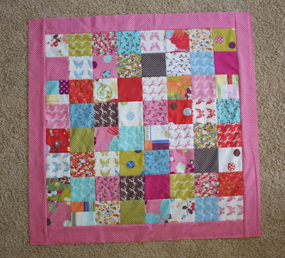 Charm Pack Baby Quilt Tutorial featured by top US quilting blog, Diary of a Quilter