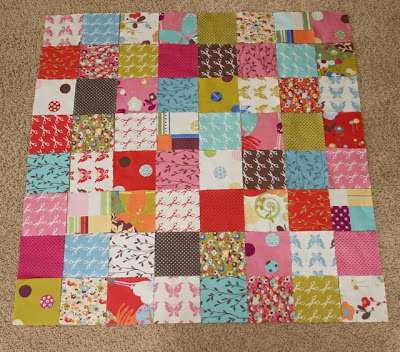 Charm Pack Baby Quilt Tutorial featured by top US quilting blog, Diary of a Quilter