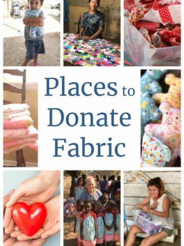 Charities in need of fabric, thread, and batting donations.