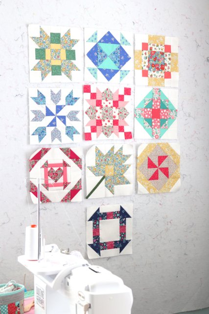 Liberty of London Flower Show Cotton quilt blocks