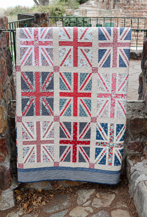 Union Jack baby quilt by Amy Smart of Diary of a Quilter