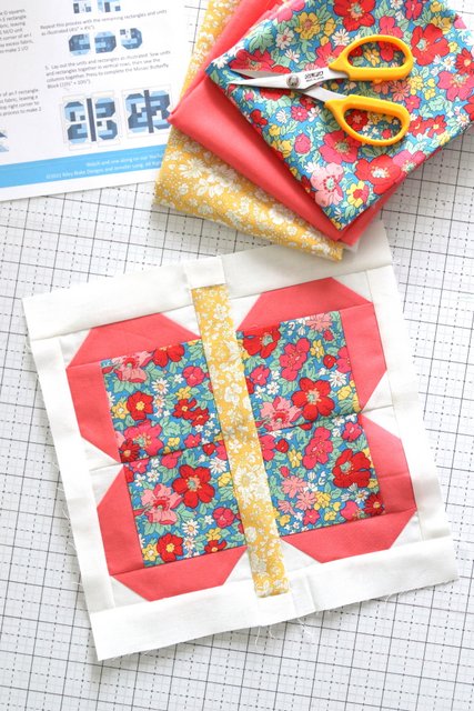 Butterfly Quilt Block Free Pattern