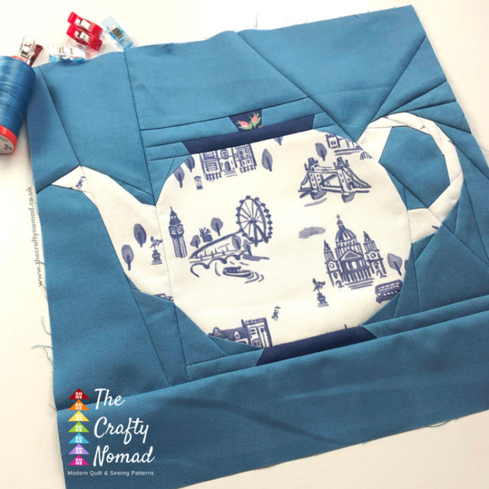 Teapot Quilt BLock from the Crafty Nomad