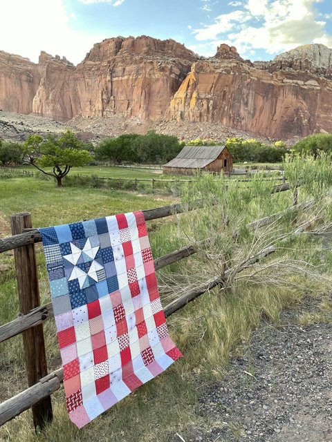 American Flag quilt tutorial from Diary of a Quilter