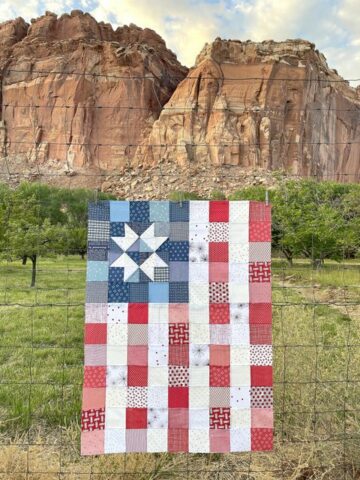 Free Patchwork Flag Quilt Tutorial