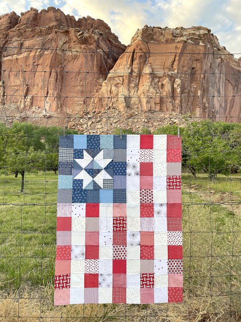 Free Patchwork Flag Quilt Tutorial