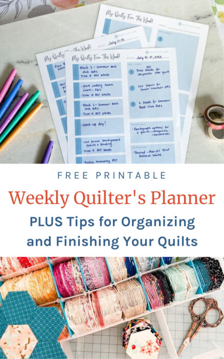 Free Printable Weekly Quilter's Planner