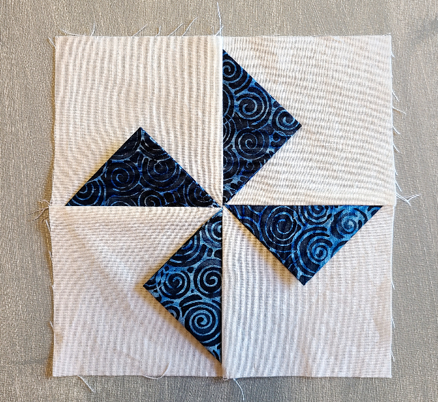 3D Prairie Points Quilt Block Tutorial