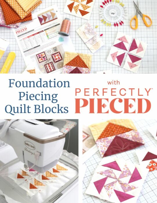 Foundation Piecing Flying Geese Quilt Blocks with an Embroidery Machine