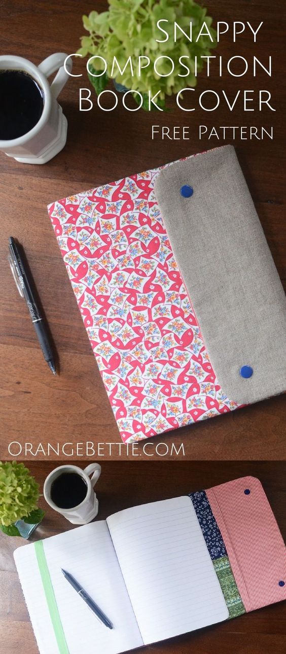 Sophisticated handmade notebook cover tutorial