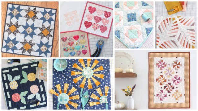 Mini Quilt patterns and tutorials
