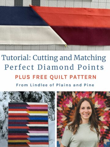 Quilt Tutorial: Matching Perfect Diamond Points