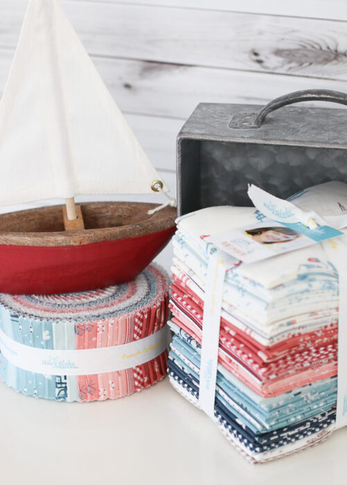 Red, White, and Blue nautical Portsmouth Fabric collection from Amy Smart and Riley Blake Designs.