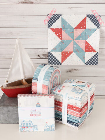 Nautical New England-inspired fabric collection by Amy Smart