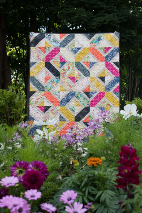 Double Crossed quilt pattern by Amy Smart featuring Art Gallery Fabrics
