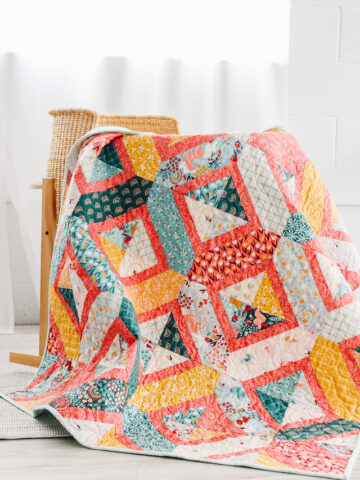 Fat Quarter-friendly Double Crossed Quilt Pattern by Amy Smart